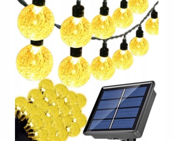 SOLÁRNE ZÁHRADNÉ LAMPY ŽIAROVKA GARLAND